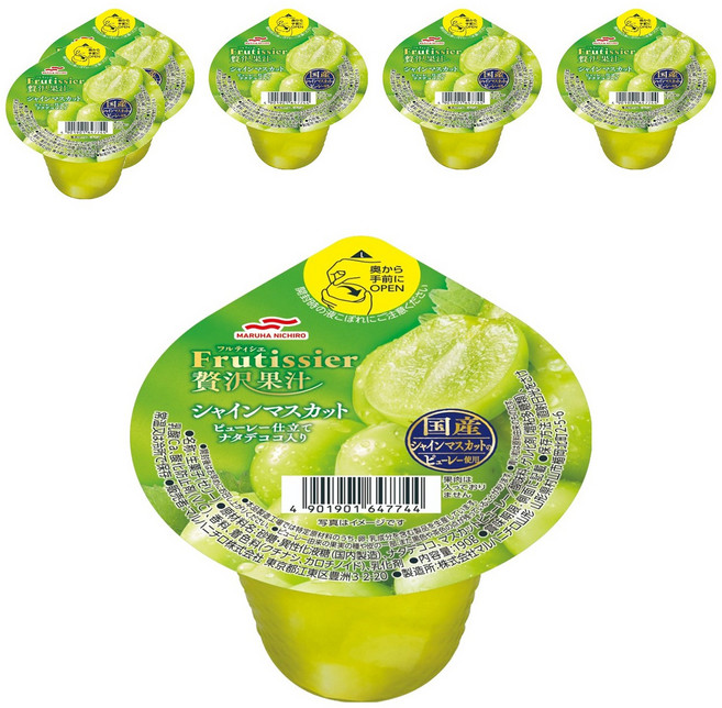 丸ハニチロ Fruitsier 奢華麝香葡萄果汁軟糖, 6個, 190g