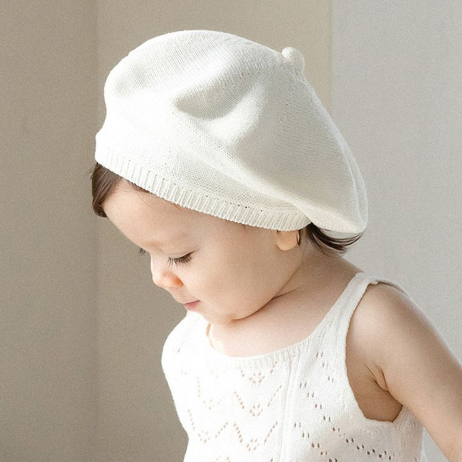 해피프린스 노이 린넨 아기 베레모