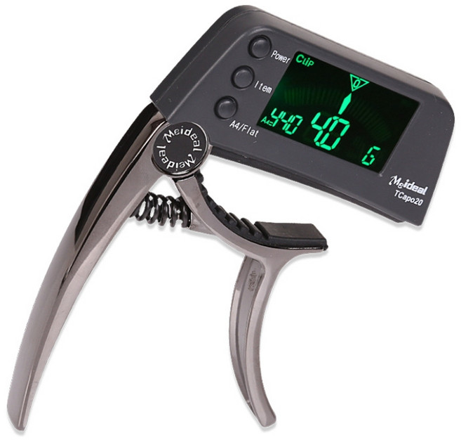 주닉스 TCAPO20 투인원 기타튜너 기타카포 카포튜너, 1개