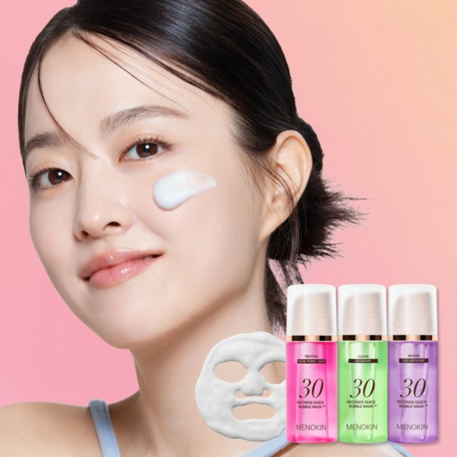 30초 퀵 버블 마스크 생기광채 3종 세트 (95ml x 3개), 없음