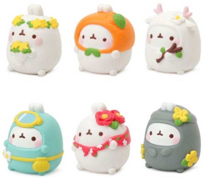 몰랑 랜덤피규어 제주도 에디션 (6개입 1세트) 뽑기 가챠, 6개