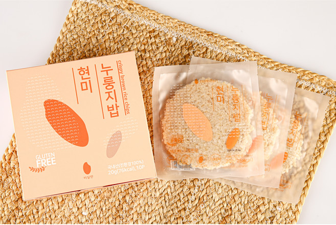 유기농 현미누룽지 구수한 간식 - 미실란 통곡물 누룽지 20g, 10개