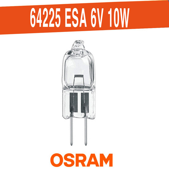 64225 OSRAM ESA FHS M29 6V 10W 3200K 의료용 과확용 오스람전구, 1개