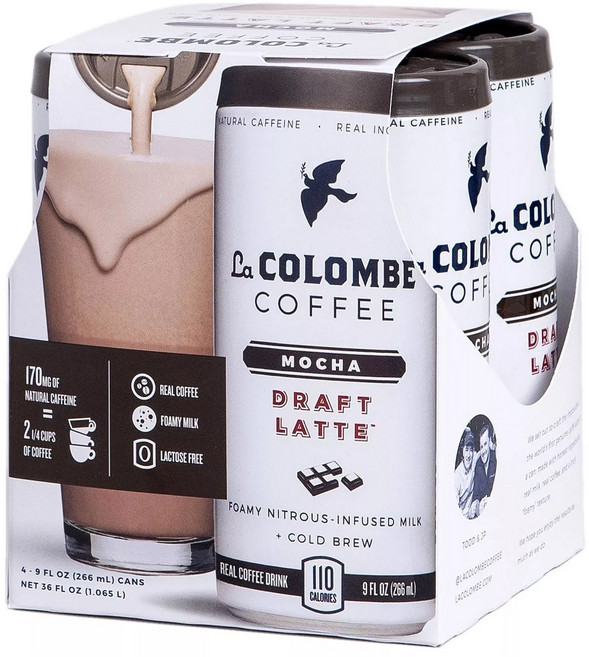 라 콜롬브 드래프트 라떼 266ml 4개 바닐라 모카 트리플샷 초콜렛우유 맛 헐리웃스타들의 커피, 2.라콜롬브 모카