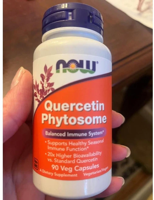 NOW 나우푸드. 퀘르세틴 파이토솜 밸런스 이뮨 시스템 베지 캡슐 90정, 1개 - 쿠팡