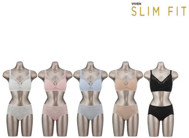 [비비안 슬림핏] 26SS 비비안 SLIMFIT 아쿠아X 썸머 브라팬티 5세트