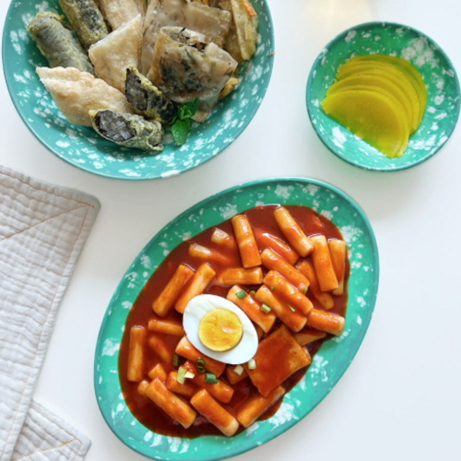 이맛이지 옛날 떡볶이 모둠튀김세트 밀키트 2인분 (매운맛), 860g, 1세트