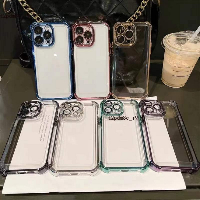 iPhone 16 16 Pro Max 16e 16 Plus 15 14 13 12 系列 全包鏡頭膜 四角防摔手機殼 高清透明