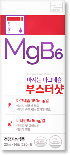 마시는 액상 글루콘산 마그네슘 영양제 최대함량 부스터샷 식약청 HACCP 인증, 1박스, 14회분