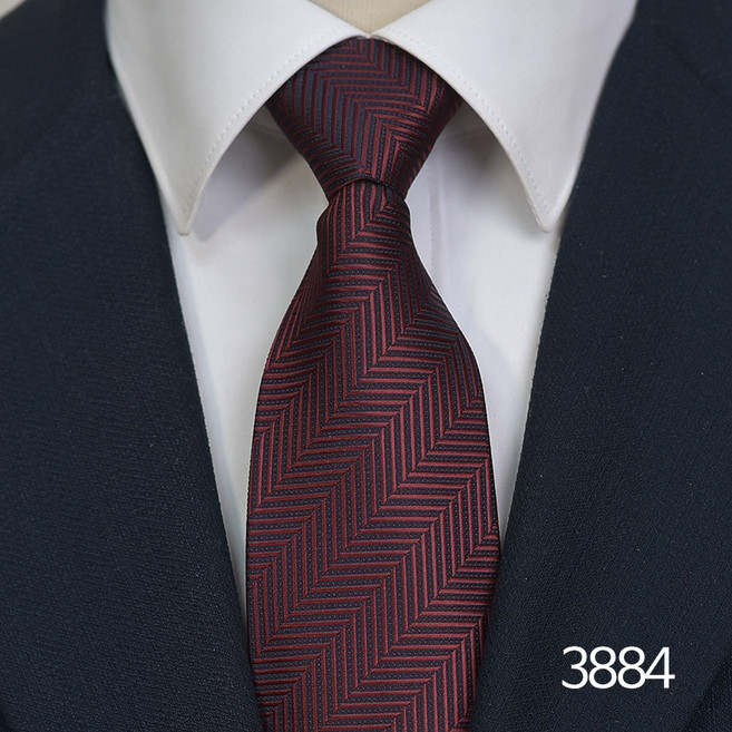 어버너 지퍼 자동 넥타이 8cm 폭 직장인 면접