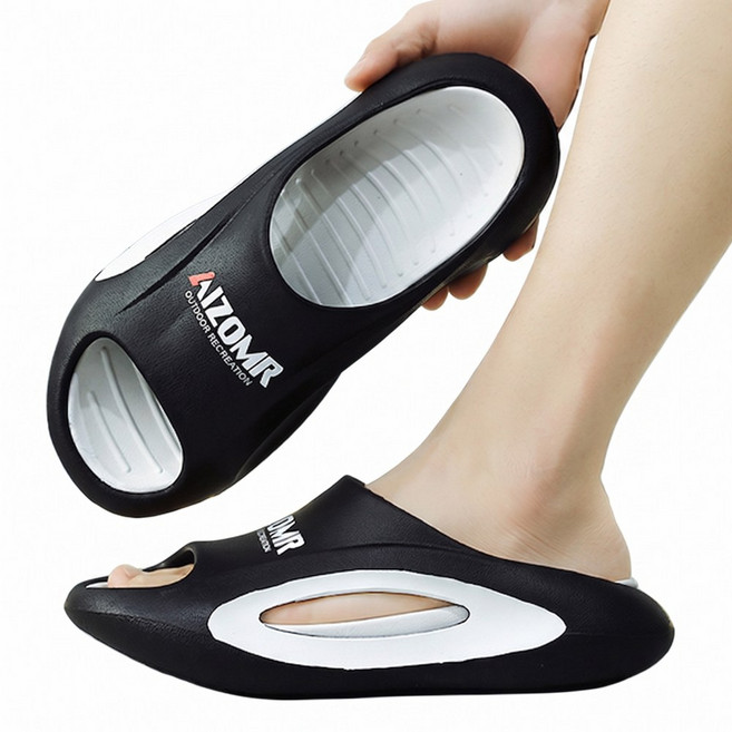 Charm Kaiser 발편한 슬라이드 족저근막 아치 슬리퍼 선물 A532