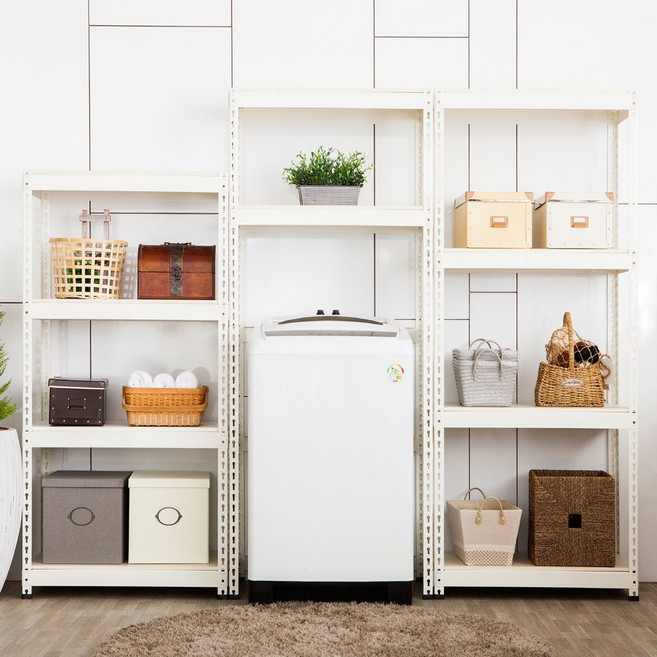 국산 무볼트 조립식앵글 수납선반 폴던스랙3단4단5단 가로1300 1400 1500 베란다 욕실 다용도 진열장 km앵글, 4단900x400x1500, 1세트