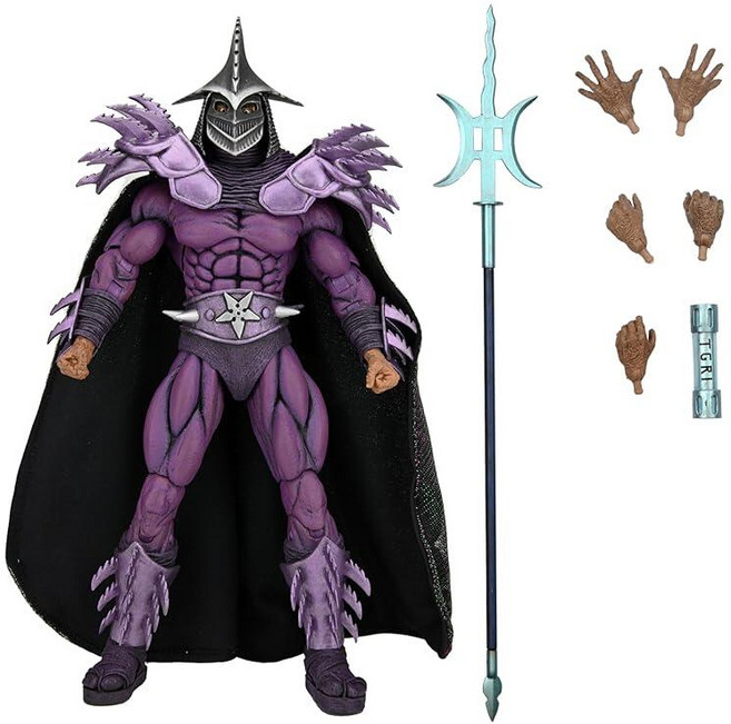 NECA - 십대 돌연변이 닌자 거북이 2: 수제의 비밀 17.8cm(7인치) 스케일 액션 피규어 30번째 앤 얼티밋 슈레더 (유럽 오마주), NECA - 십대 돌연변이 닌자 거북이 2: 수제의 비