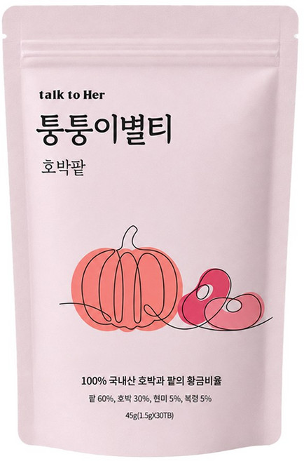 퉁퉁이별티 호박팥차, 1.5g, 30개입, 1개