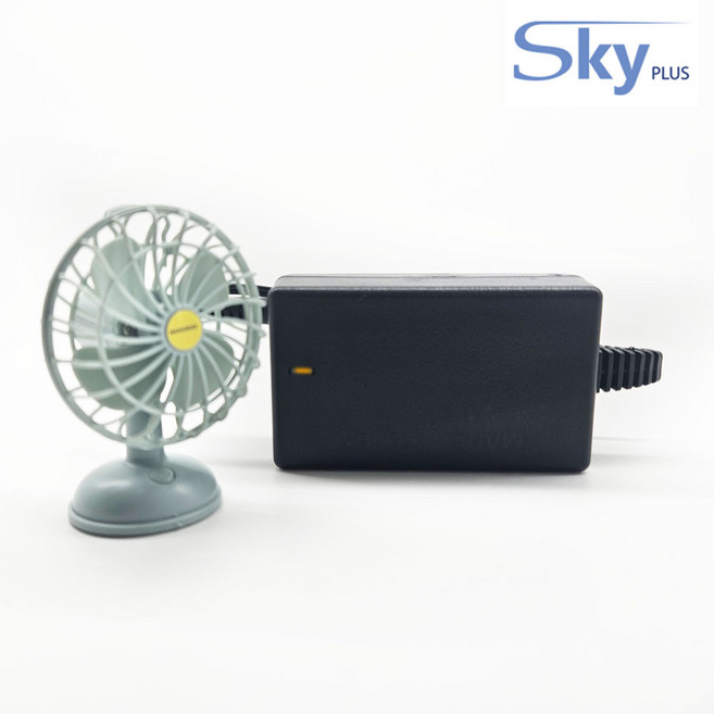 대한민국 SKYPLUS 어댑터 [전원코드포함] 바툼 BTEF-1 스탠드 써큘레이터 호환, 1개, 블랙