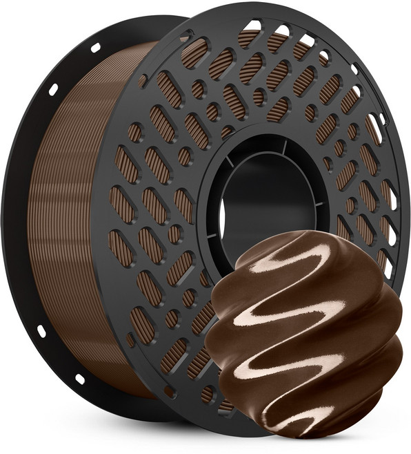 CaiLab PETG 3D 프린터 필라멘트 1.75mm 1kg 고인성 친환경 소재 | 뱀부랩 3D 프린터(P1S P2S A1등) 호환, 커피 브라운, PETG 1KG