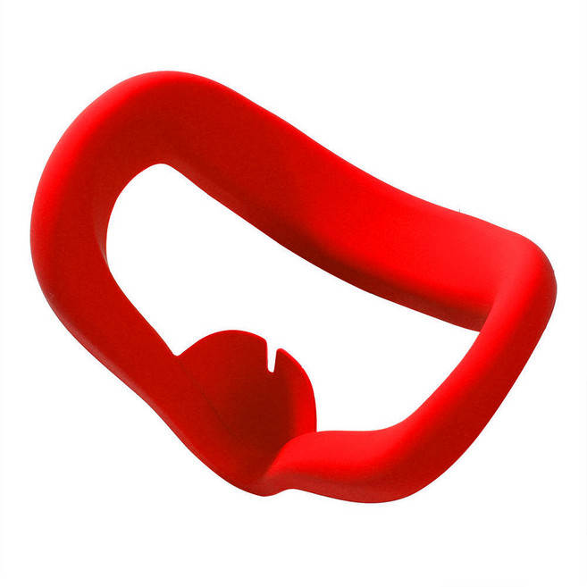 오큘러스 퀘스트2 실리콘 안면 폼핏팩 악세서리 커버 얼굴 쿠션 스트랩, 오큘러스 퀘스트2 실리콘 안면폼, 레드, 1개