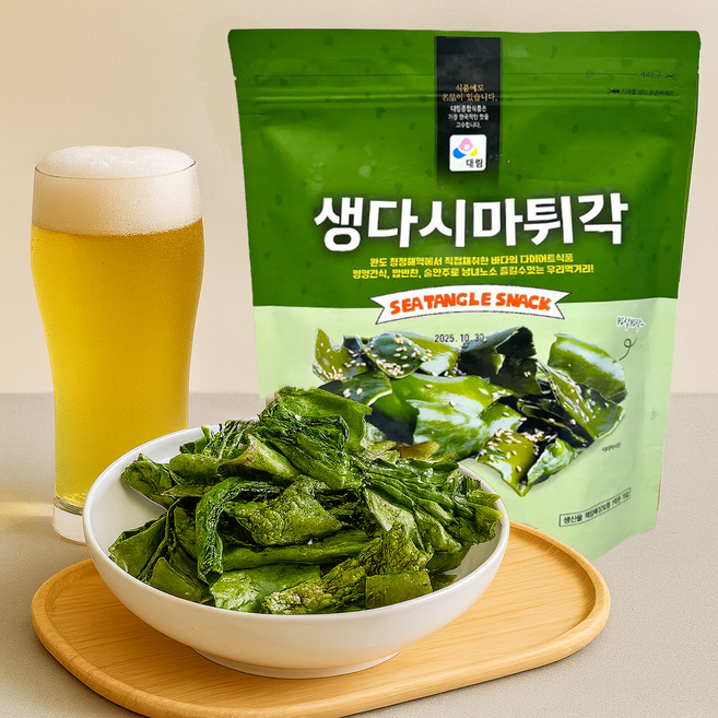 대림종합식품 국내산 생 다시마튀각 부각, 10개