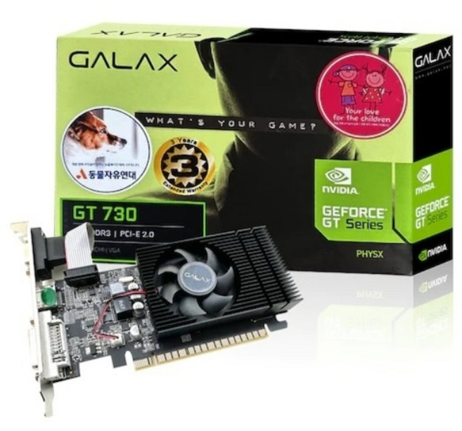 [GALAX 공식인증점] 갤럭시 GALAX 지포스 GT730 D3 4GB LP