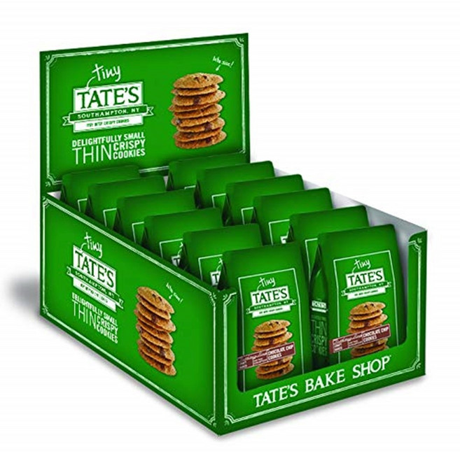 Tate's Bake Shop 테이츠 베이크 샵 얇은 크리스피 쿠키 초콜릿칩 1 Oz(28g) 24개입, 24개