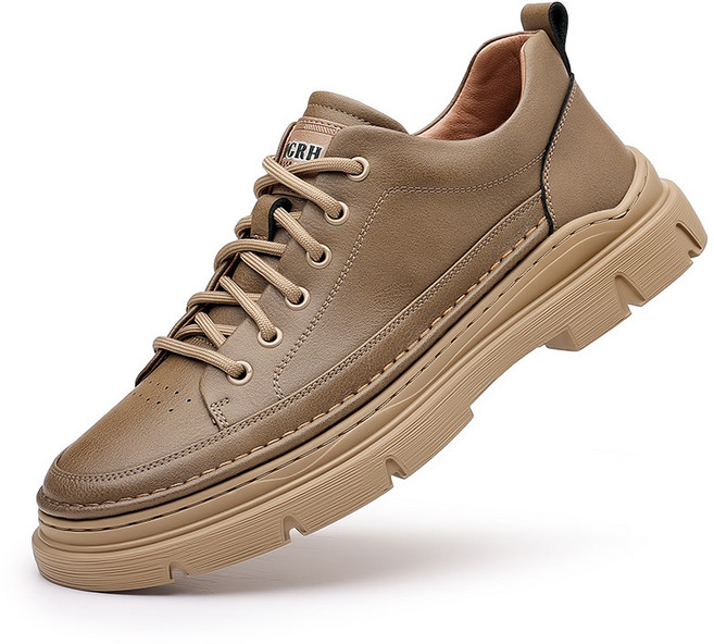 로뉴비러 남자 가죽 단화 사계절 스니커즈