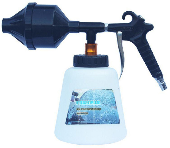 셀프 세차 거품 송이총 차량 총 세차기 미용 에어토롤 폼랜스 분출 3방향 폼건, 캐노피 냄비, 1개