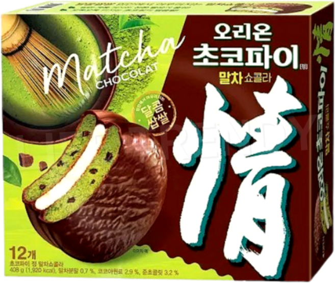 오리온초코파이 말차쇼콜라 12p, 408g, 1개