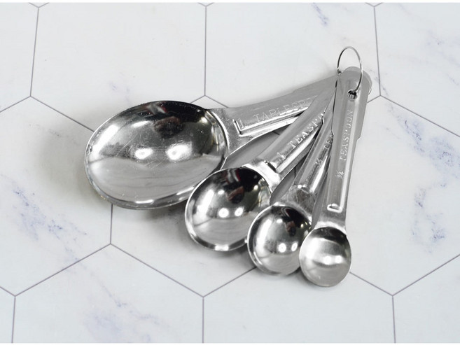 일본 스테인레스 베이킹 계량 수저 스푼 4P, 1세트