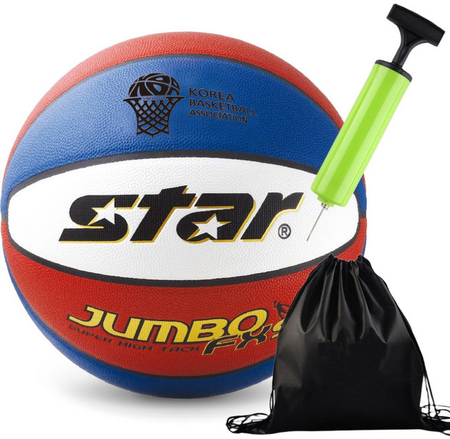 스타 농구공 점보 FX9 투센 볼펌프 볼가방, 1개