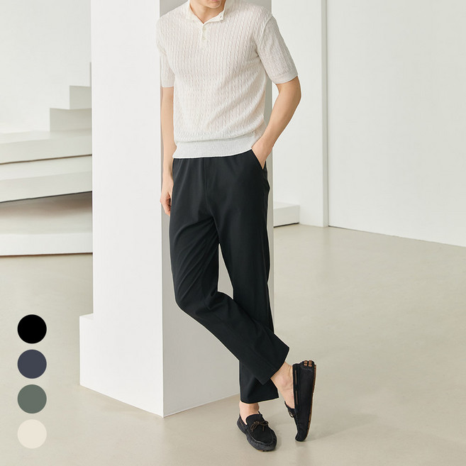 에버라스트 남자 밴딩 팬츠 링클프리 슬랙스