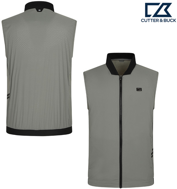 커터앤벅 남성 에어플로우 집업 베스트 조끼 CBMVS51903