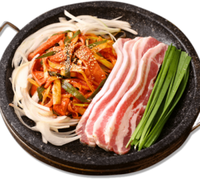 인천 우삼겹부대볶음 오리지널 밀키트 정통맛 무MSG 채소육수 고급재료 캠핑용, 1개