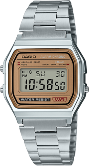 카시오 CASIO 빈티지 캐주얼 레트로 전자 메탈 손목시계 A158WEA-9