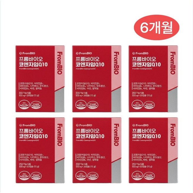 프롬바이오 코엔자임 Q10 15g, 30정, 6개