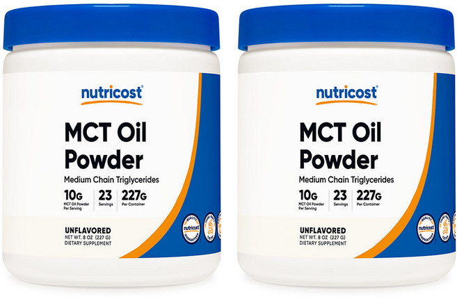 뉴트리코스트 MCT 오일 파우더 8oz 무맛 2병, 1개