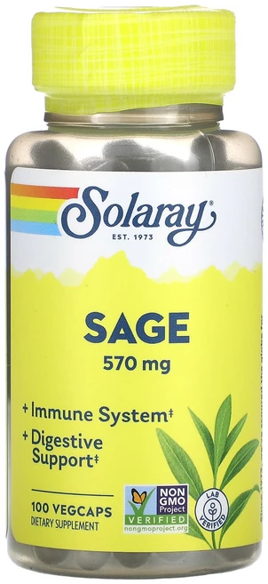 Solaray 세이지 285mg 베지 캡슐 100정, 1개 - 쿠팡