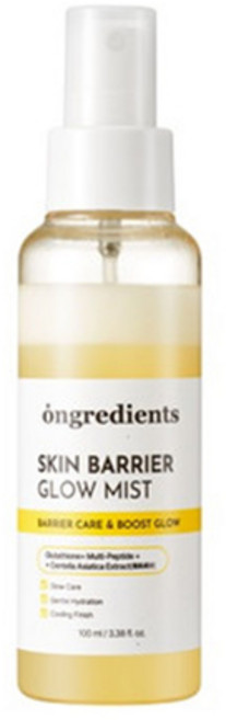 Ingredients SKIN BARRIER GLOW MIST保濕噴霧 舒緩乾燥 維持彈性光澤 方便攜帶隨時補充水分, 1個, 100ml