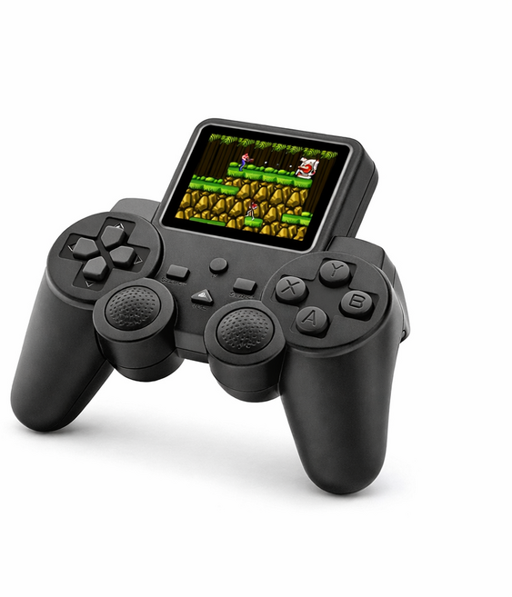 Zoomark 레트로 휴대용 게임기 520가지 내장 미니 게임 콘솔 TV AV 출력 지원, S10