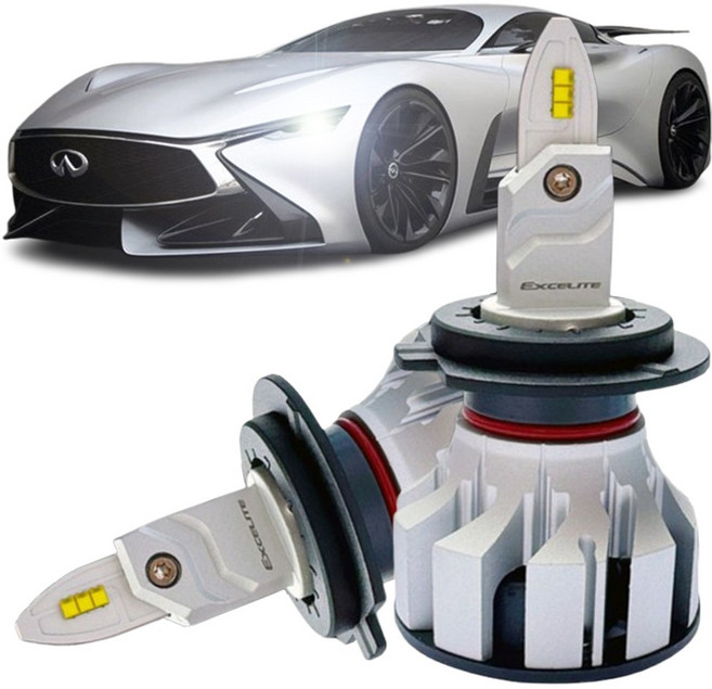 [내일도착상품] 합법 인증 EXCELITE 전조등 골드라벨 프로젝션타입 클리어타입 12v, 2개, H7