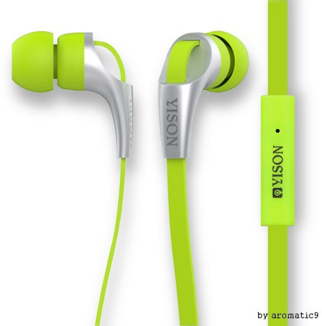 CX330 스마트폰 칼라 트렌디 이어폰 고음질 패션 플랫케이블 칼국수, 색상/오렌지