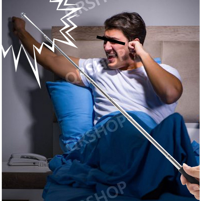 층소봉 층간소음 천장치기 정신건강 진동 두드림 전달, 1.6m 약80g ORANGE, 1개