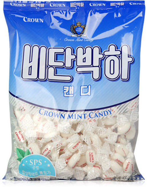 크라운 비단박하캔디, 400g, 2개