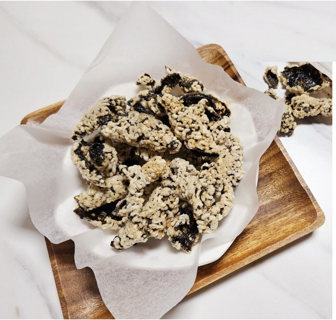 이천쌀김부각 수제 찹쌀 김 부각 55g 화사 김부각 아이들간식 맥주안주, 10개