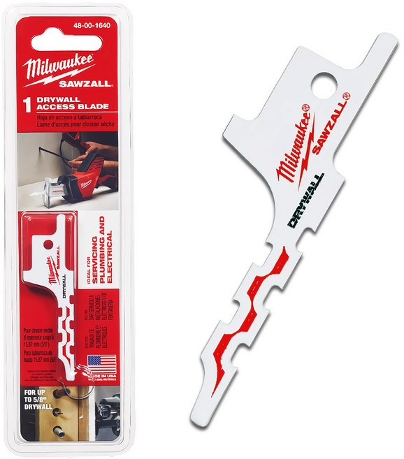 밀워키공식대리점 48-00-1640M 2.5인치 컷쏘날 석고보드 컷소날 컷소기날, 1개