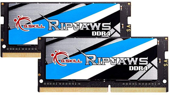 G.Skill RipJaws 시리즈 32GB (2 x 16GB) 260핀 SO-DIMM PC4-25600 DDR4 3200 CL22-22-22-52 1.20V 듀얼 채널 메모리