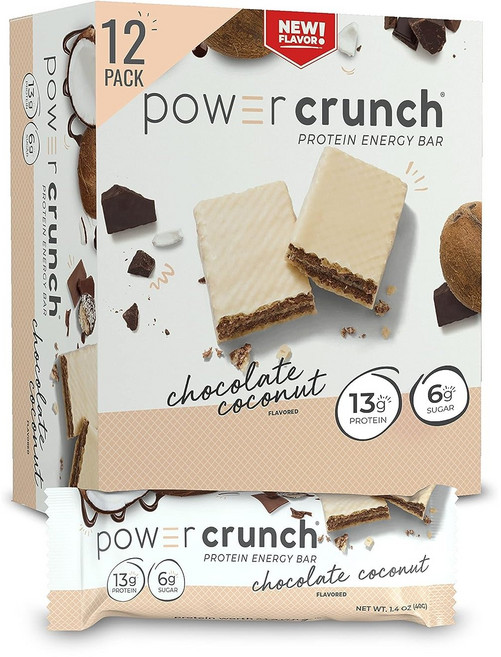 Power Crunch 파워 크런치 프로틴바 다양한 맛 프로틴 스낵 12개입, 480g, 1박스