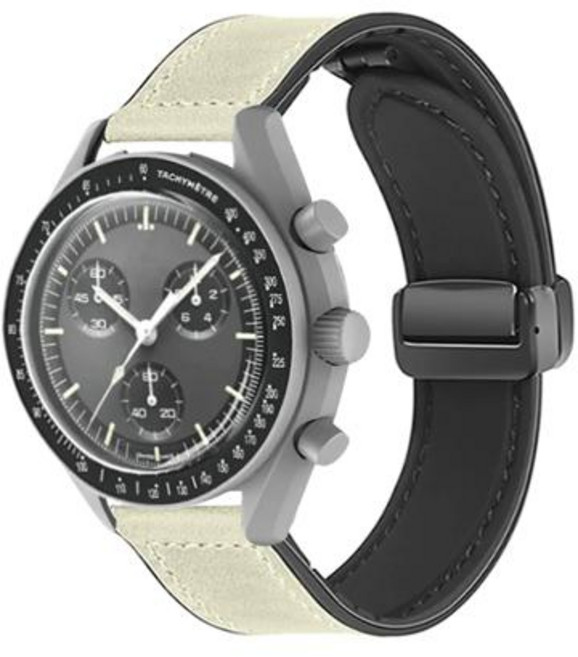 호환 오메가 X 스와치 조인트 문스와치 남성용 가죽 스트랩 여성용 고무 자석 버클 시계 밴드 브레이슬릿 롤렉스용 20mm, [00] 분홍색, [00] 20MM, [00] Be