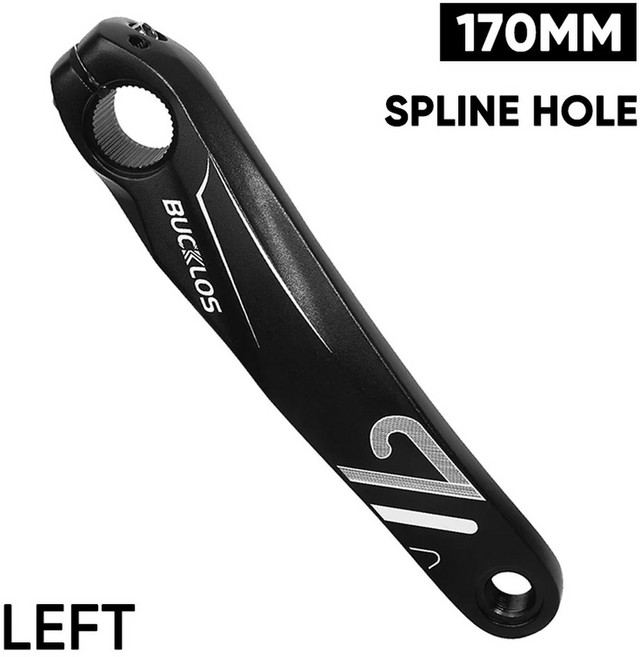 자전거정비대 BUCKLOS Ebike 알루미늄 합금 자전거 크랭크 스피닝 전기 MTB 부품용 사각 홀 175mm, 08 L-SPLINE-170, 1개