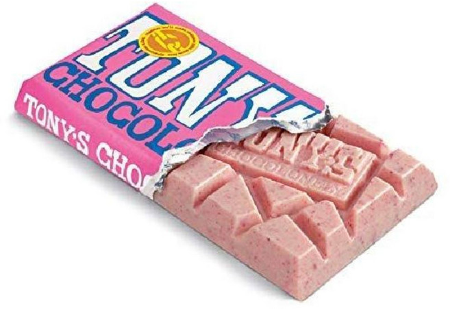 벨기에 Tonys 초코론니 라즈베리 팝핑 캔디 초콜릿 바 180g X 4개