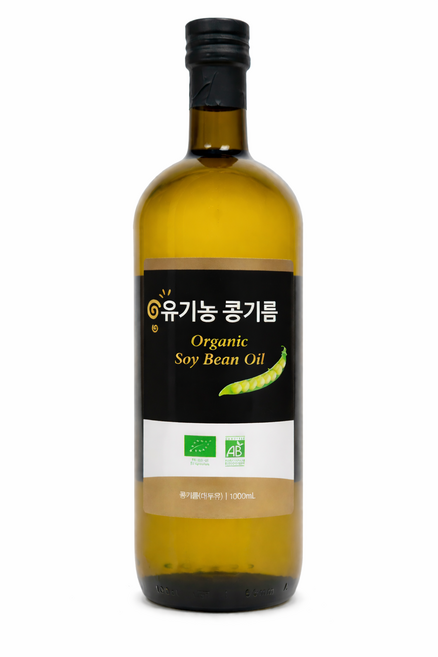 웰빙스토리 유기농 콩기름 대두유 식용유 1000ml, 1개, 1L
